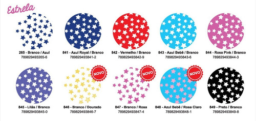 Folha De Eva Estampado Estrela 40x60cm - 5 Unidades