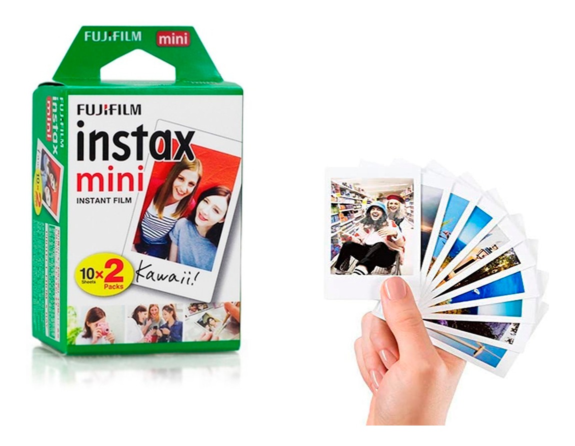 Filme Para Fuji Instax Mini 20 Fotos 7 7s 8 9 8+ 90 P300 Etc | MercadoLivre