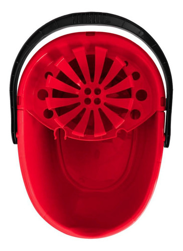 Pack De 2 Cubetas Con Exprimidor De 17 Litros Color Rojo
