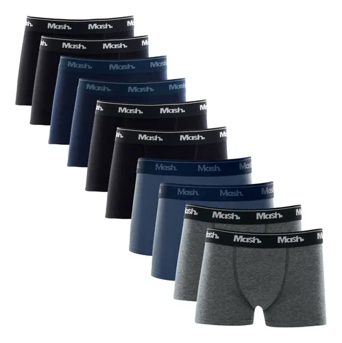 Mash Kit 10 Cuecas Box Infantil Boxer Juvenil Mash Algodão