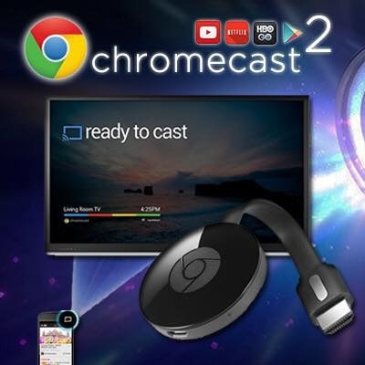 Google Cromecast 2 Convertí Tu Tv Lcd/led En Smart Tv