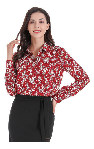 Blusa Otoño Vintage Burdeo Nicopoly