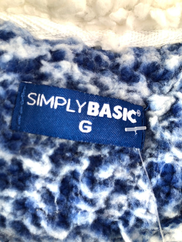 Sudadera Simply Basic (talla L) De Color Azul (Usado)