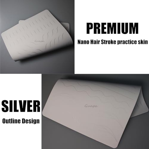 Guapa 2 Piezas De Silicona Permanente Maquillaje Práctica Pi