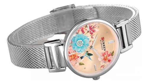 Reloj Para Dama Con Diseños Primaverales Marca Curren