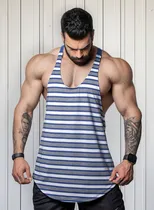 Comprar Musculosa Gym Gimnasio Entrenamiento - Viscofit Azul C\u002F Gris