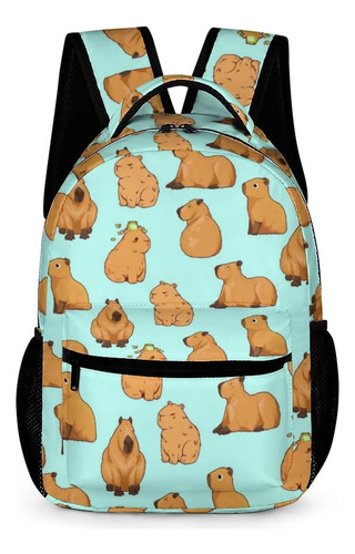 Ueshiramanu Capybara Mochila Para Niños Niños Niñas Moda