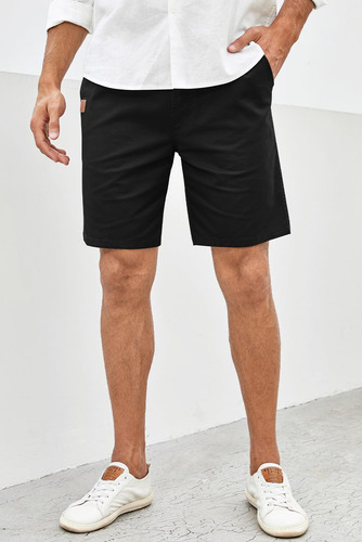 Pantalones Cortos Casuales Con Cierre Tipo Cargo Para Hombre
