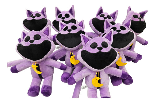 Peluche Gato Catnap Huggy Wuggy Poppy Playtime Gato Morado