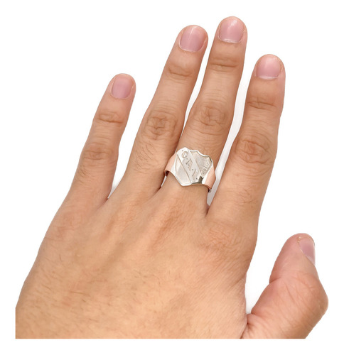 Anillo Escudo Equipo FĂștbol Argentina Independiente De Avellaneda C - Grande Plata 925