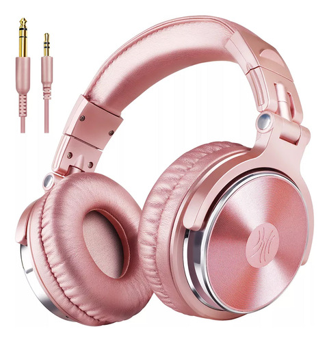Audifonos - Oneodio Pro 10 Rose Gold Wired Headphone