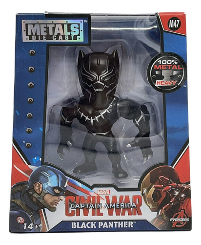 Muñeco Pantera Negra Figura Metal Original Armonyshop