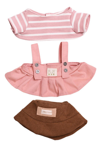 Vestido De Muñeca De Peluche Diy Con Sombrero Para Muñeca