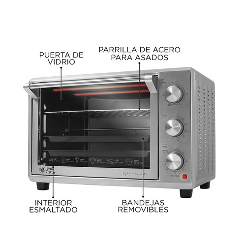 Horno Eléctrico 60 Litros Ursus Trotter Backofen60 Spiedo De Mesa