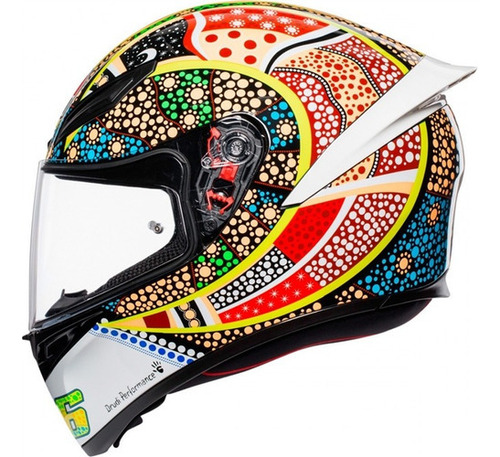 Casco Agv K1 Dreamtime, color azul, talla M (57/58)