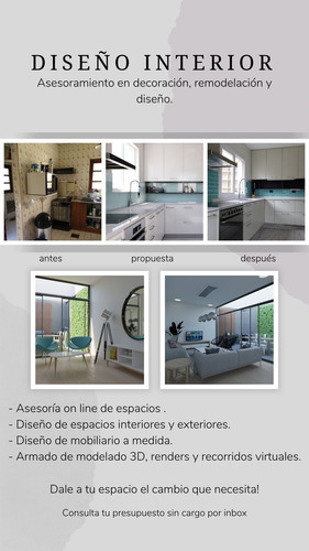 Imagen 8 de 10 de Diseño Interior Comercial Reformas Remodelaciones Render Cad