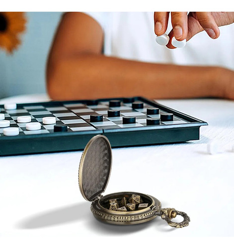 Juego De Dados Para Reloj De Bolsillo Estuche Para Dados De