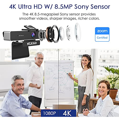 Webcam Certificada Zoom - N950p Webcam 4k Zoom, Sensor ...