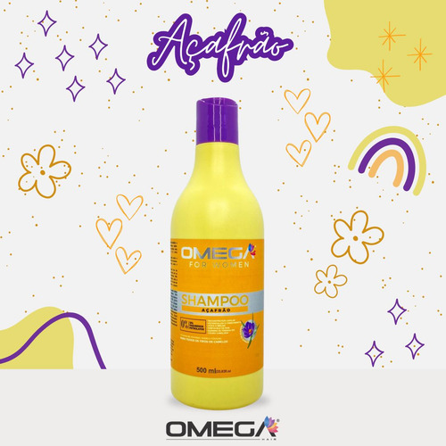 Shampoo Açafrão 500ml Omegahair