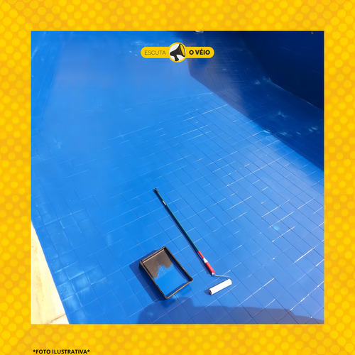 Cimento Elástico Azul Piscina 20kg Impermeável Elastment