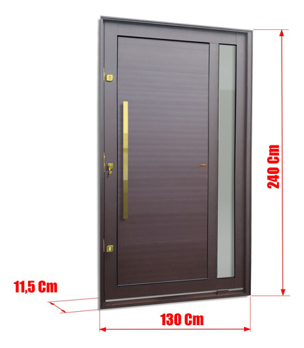 Porta Pivot.visione C/pux.esq.elite Acr Gold 240x130 Brimak