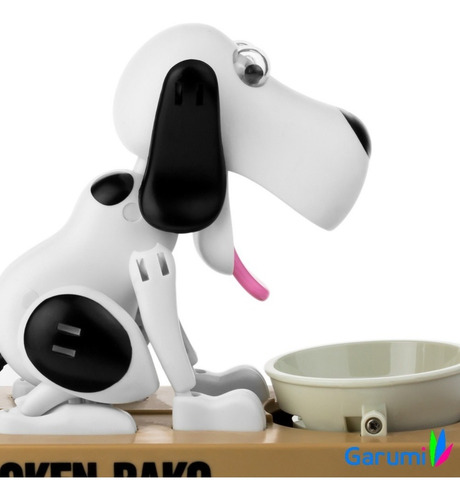 Imagen 7 de 10 de Alcancia Perrito Perro Come Monedas Negro Con Blanco H8001