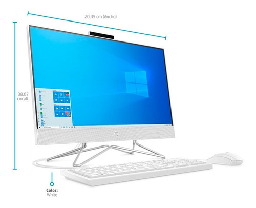 Imagen 7 de 9 de Todo En Uno Aio Hp 22-df0014la Ryzen 5 12g 1t Ssd 256g Win10