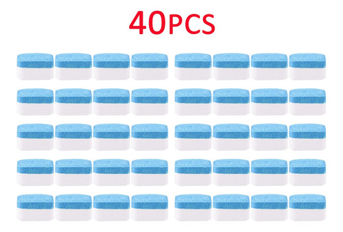 40 Tabletas Efervescentes De Limpieza De Lavadora