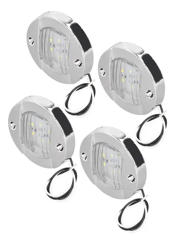 Marcador Lateral De Aviso Led Stern De 12 V, Redondo, Blanco