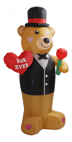 Oso De Peluche Inflable 210t, Fibra De Poliéster, 185 Cm