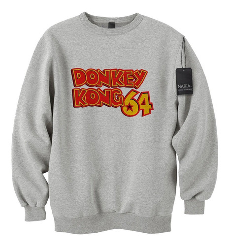 Buzo Cuello Redondo Adulto Donkey Kong Art Logo - Vjdk1