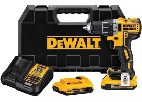 Kit Dewalt Taladro Compacto Sin Escobillas 20v Max Xr Dcd791