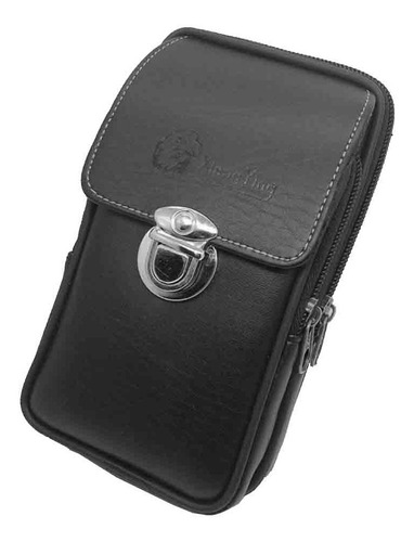 Imagen 2 de 6 de Mini Men Faux Leather Zipper Tactical Cinturón Bolsa Cintura
