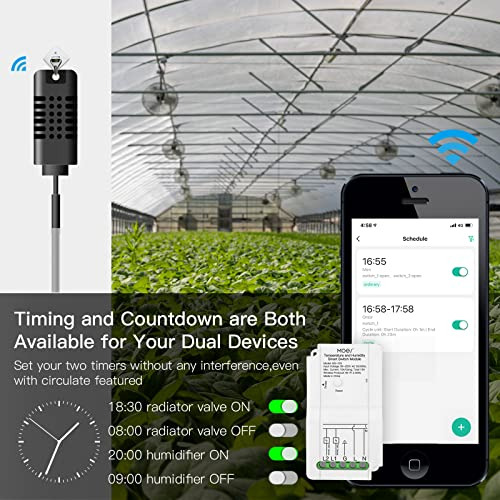 Módulo De Interruptor De Temperatura Inteligente Moes Wifi C