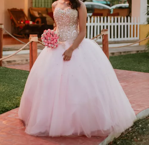 Vestido De Xv Años Marca:scarlet Color: Rosa Pastel en venta en Cintalapa  Chiapas por sólo $ 7,  Mexico