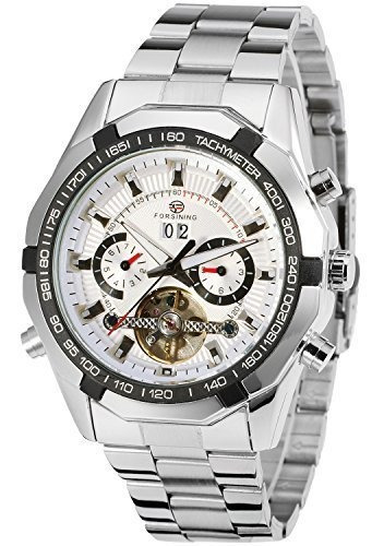 Forsining Reloj Automatico Para Hombre Tourbillion Transpare
