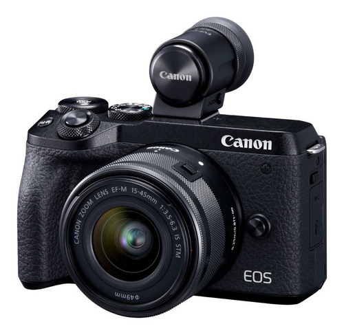 Camara Canon Eos M6 Mark Ii 15-45 Visor Evf-dc2 32,5 Mpx 4k