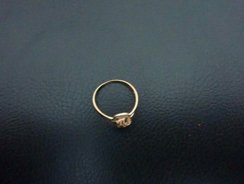 Anel Ouro 18k E Brilhantes