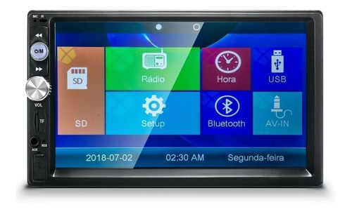 Imagem 4 de 7 de Tela Central Multimídia Mp5 Bt Usb Sd Android Espelhamento