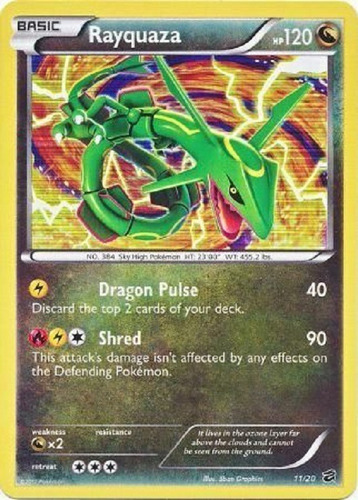 Rayquaza 11/20 Holo Raro Pokemon Tcg