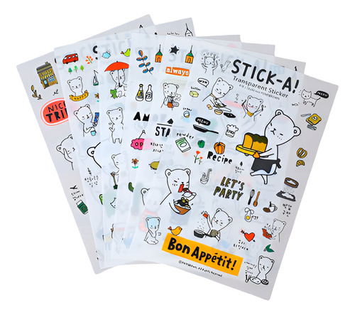 Pegatina Calcolmania Stickers Autoadhesivas Dibujos Animados