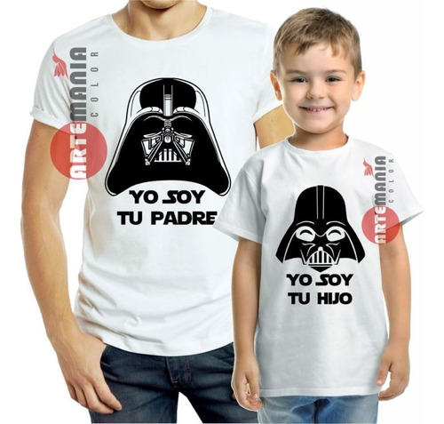 Polos Día Del Padre Papa  Hijo Hija Star Wars