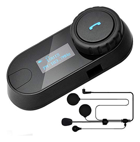 Ilm Motocicleta Bluetooth Auricular 3 Jinetes Pantalla Lcd C