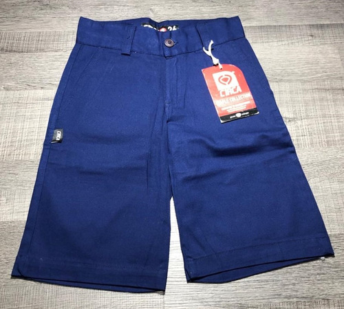 Bermuda C1rca Niño Gabardina Chino Azul Larga 100%original !