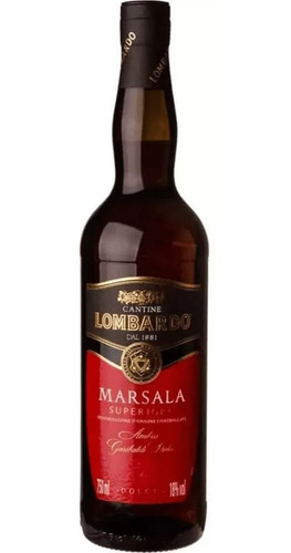 Vinho Tinto Italiano Lombardo Marsala Superiore Ambra Dolce