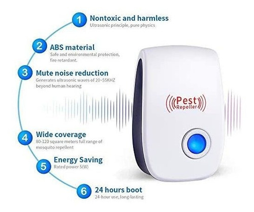 Imagen 6 de 10 de Repelentes De Pestes Ultrasonico