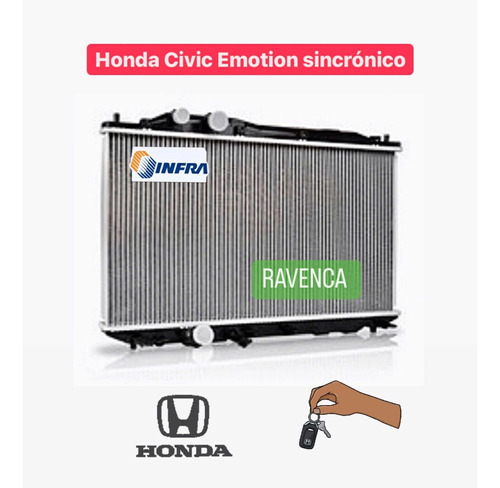 Radiador Honda Civic Emotion 06-09 Sincrónico Autom Nacional