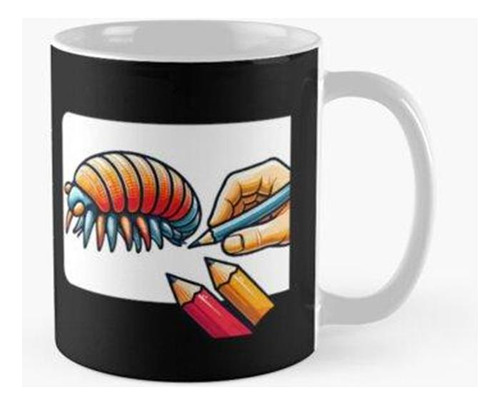 Taza Roly Poly Isópodo Dibujo Calidad Premium