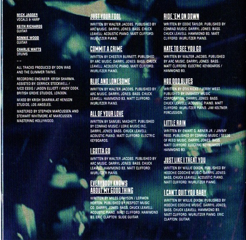 Rolling Stones Cd Blue Lonesome Europa+booklet Cerradoenvio