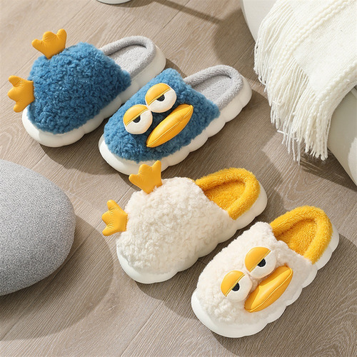 Pantuflas Cálidas Lindas De Suela Suave De Pato